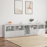 Dressoir met LED-verlichting 283x37x67 cm wit - thumbnail