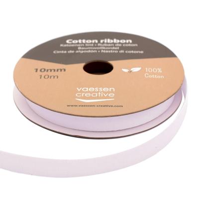 Vaessen Creative • katoenen lint 10mm x 10m wit