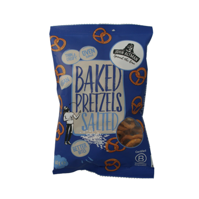 John Altman Baked pretzels sea salt mini 60 Gram John Altman Baked pretzels sea salt mini 60 Gram