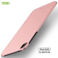 MOFI Frosted PC ultradun hard case voor Motorola Moto E6 (rosé goud) - thumbnail