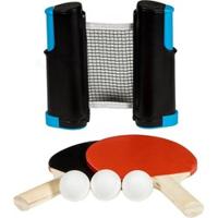 SportX oprolbare tafeltennisnet met 2 bats - thumbnail