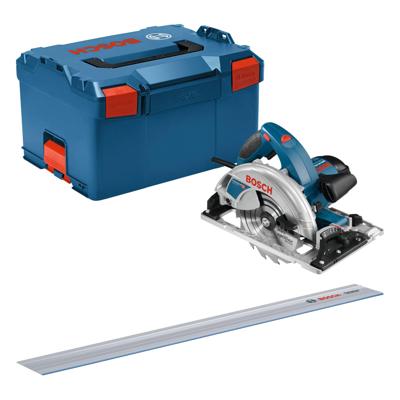 Bosch Blauw GKS 65+ GCE + FSN 1400 Professional Cirkelzaag | Set | 1800 W | 1 x geleiderail | 190 mm zaagblad - 0615990M93 Bosch Blauw GKS 65+ GCE + FSN 1400 Professional Cirkelzaag | Set | 1800 W | 1 x geleiderail | 190 mm zaagblad - 0615990M93