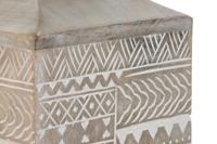 Vaas Home ESPRIT Wit Natuurlijk Mangohout Koloniaal 18 x 18 x 30,5 cm - thumbnail