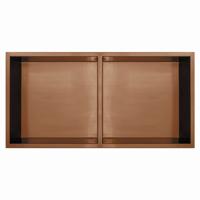 Inbouwnis Qisani Flow Dubbel Geborsteld Copper - thumbnail