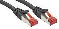LINDY 47783 RJ45 Netwerkkabel, patchkabel CAT 6 S/FTP 10.00 m Zwart Snagless 1 stuk(s) - thumbnail