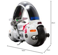 Dragon Ball S.H. Figuarts Vehicle with Figure Bulma's Motorcycle Hoipoi Capsule No. 9 17 cm - thumbnail