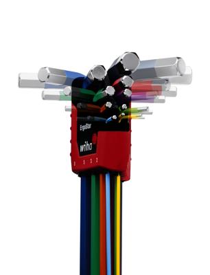 Wiha Zeskant Haakse schroevendraaierset 1.5 mm, 2 mm, 2.5 mm, 3 mm, 4 mm, 5 mm, 6 mm, 8 mm, 10 mm 9-delig