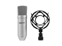 Studiomicrofoon Omnitronic MIC CM-77 Zendmethode:Kabelgebonden Incl. shockmount, Incl. klem - thumbnail