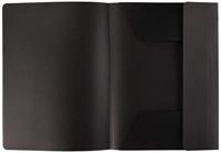 OXFORD Polyvision elastomap, formaat A4, uit PP, zwart - thumbnail