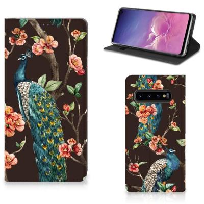 Samsung Galaxy S10 | Hoesje maken | Pauw met Bloemen