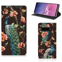 Samsung Galaxy S10 | Hoesje maken | Pauw met Bloemen - thumbnail