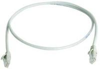 Telegärtner 100008394 RJ45 Netwerkkabel, patchkabel CAT 5e U/UTP 2.00 m Grijs Vlambestendig 1 stuk(s) - thumbnail