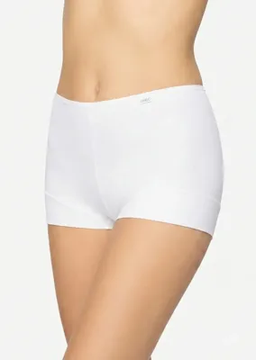 Avet 38842 dames short elastische katoen.-S-Wit