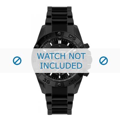 Jacques Lemans horlogeband 1-1773D Keramiek Zwart