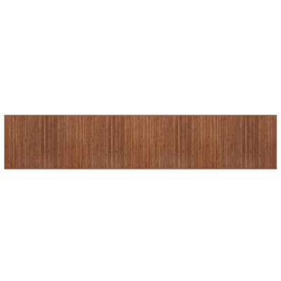 Vloerkleed rechthoekig 80x400 cm bamboe bruin - thumbnail