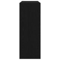 Wandtafel Zwart eiken 105 x 30 x 80 cm Bewerkt hout - thumbnail