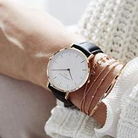 Rosefield the Bowery 38mm White Black Rosegold BWBLR-B1 - thumbnail