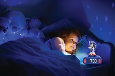 Digitale wekker met Sonic-nachtlampje en geluidseffecten