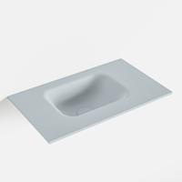MONDIAZ LEX Clay solid surface inleg wastafel voor toiletmeubel 50cm. Positie wasbak links - thumbnail