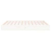 Bedframe massief hout wit 140x200 cm - thumbnail