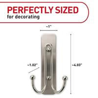 Haak voor ophanging 3M 1,8 kg Zilverkleurig Metaal (1 Stuks) - thumbnail