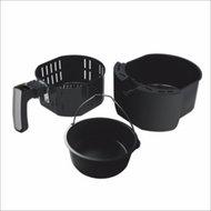 Inventum GF552HL friteuse Enkel 5,5 l Vrijstaand 1700 W Heteluchtfriteuse Zwart, Zilver - thumbnail