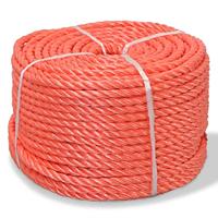 VidaXL Touw gedraaid 10 mm 500 m polypropyleen oranje - thumbnail