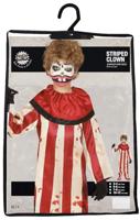 Killer Clown Jumpsuit kind Gestreept - thumbnail
