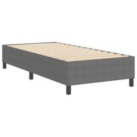 Boxspring bed Lichtgrijs 80 x 200 cm Katoenen stof - thumbnail