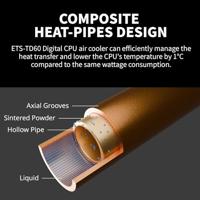 Enermax ETS-TD60D koelsysteem voor computers Processor Luchtkoeler - thumbnail