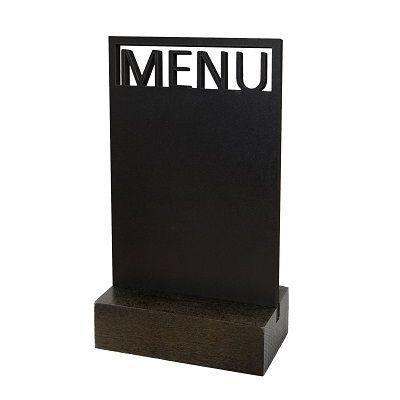 Krijt-tafelstandaard MENU bxh 10x18cm