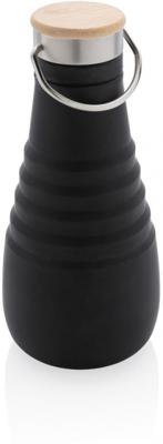 XD Collection drinkfles opvouwbaar 600 ml siliconen zwart XD Collection drinkfles opvouwbaar 600 ml siliconen zwart