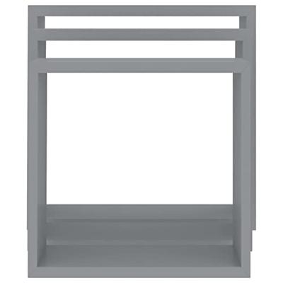 Wandschappen kubus 3 st MDF grijs Wandschappen kubus 3 st MDF grijs