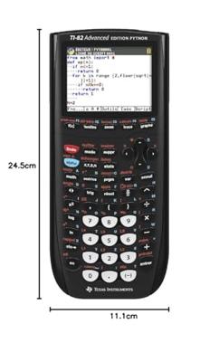 TEXAS INSTRUMENTS TI-82 Advanced Edition Python grafische rekenmachine - zwart