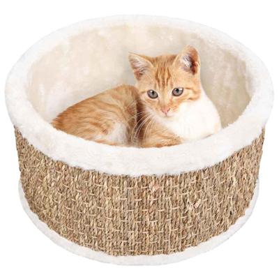 VidaXL Kattenmand rond 36 cm zeegras