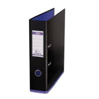 OXFORD MyColour ordner, formaat A4, uit karton, rug van 8 cm, zwart-paars - thumbnail