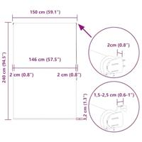 Doucherolgordijn 150x240 cm stofbreedte 146 cm - thumbnail