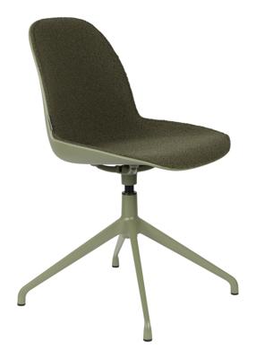 Zuiver Albert Kuip eetkamerstoel swivel gestoffeerd Groen Zuiver Albert Kuip eetkamerstoel swivel gestoffeerd Groen