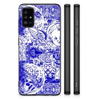 Mobiel Case Samsung Galaxy A51 Angel Skull Blauw - thumbnail