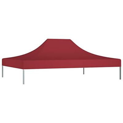 VidaXL Partytentdak 270 g/m² 4x3 m bordeauxrood