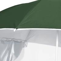 VidaXL Strandparasol met zijwanden 215 cm groen - thumbnail