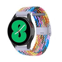 By Qubix - Compatible met Garmin Venu/Sq / Sq2 / 2 plus - Braided nylon bandje - Multicolor Spring - Compatible Garmin bandje - Bandbreedte: 20mm - thumbnail