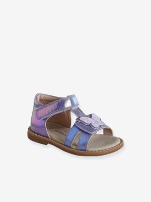 Baby sandalen met krassen paars