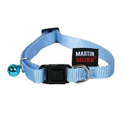 Martin kattenhalsband nylon uni blauw