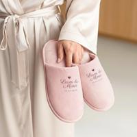 Pantoffels bedrukken - Roze - Maat 39-42 - thumbnail
