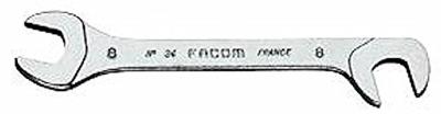 Facom steeksleutel micromechanica, bek 15° en 75° gebogen 17 mm - 34.17