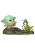 Star Wars The Mandalorian Funko Pop Vinyl: Grogu with Frog - thumbnail