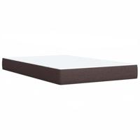 Boxspring met matras stof donkerbruin 120x200 cm - thumbnail