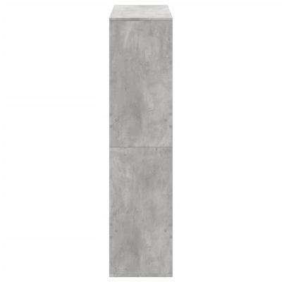 Boekenkast 100x33x155,5 cm bewerkt hout betongrijs