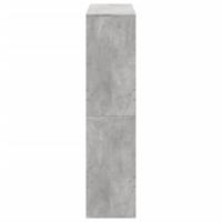 Boekenkast 100x33x155,5 cm bewerkt hout betongrijs - thumbnail